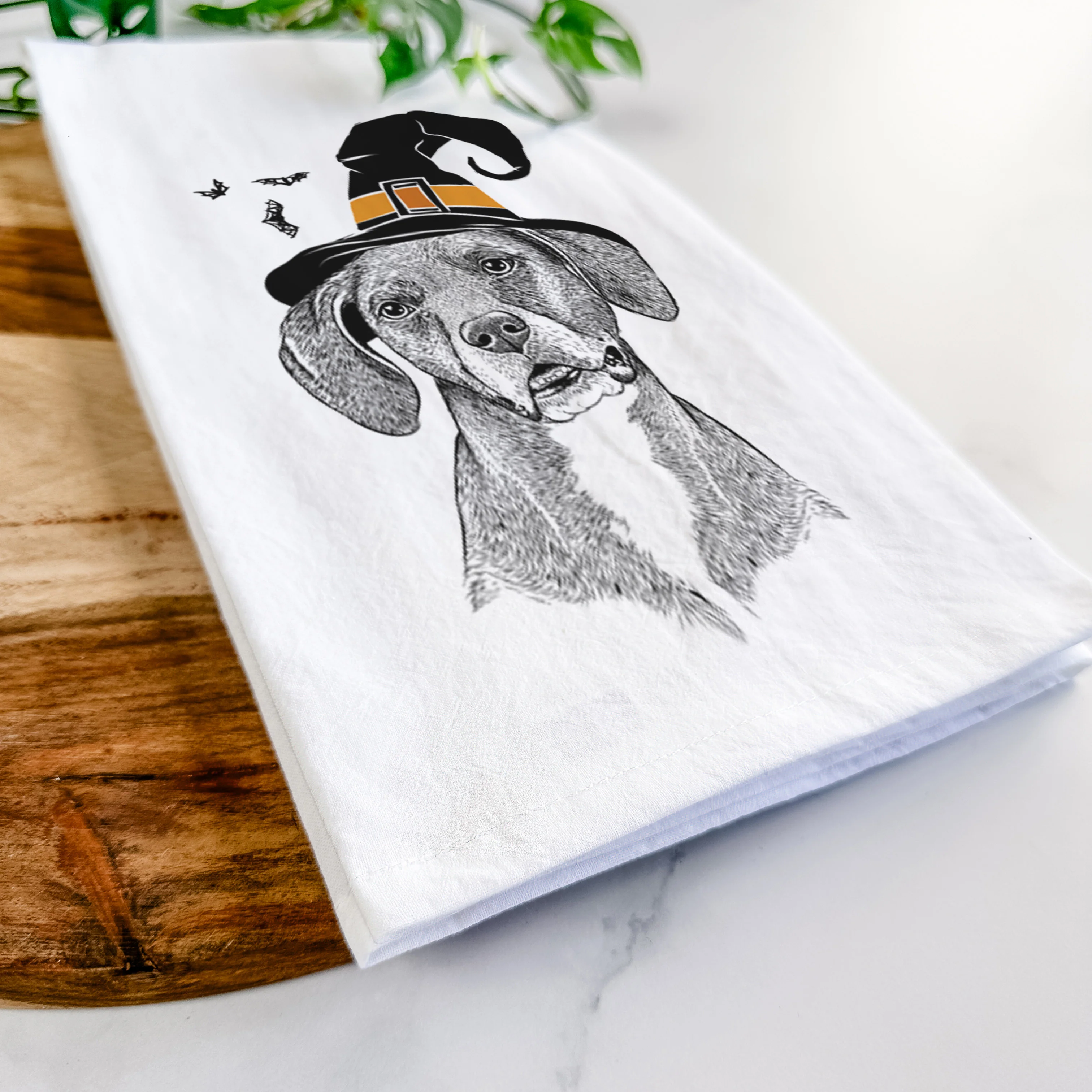 Zeena the Plott Hound Mix Tea Towel - Image 8
