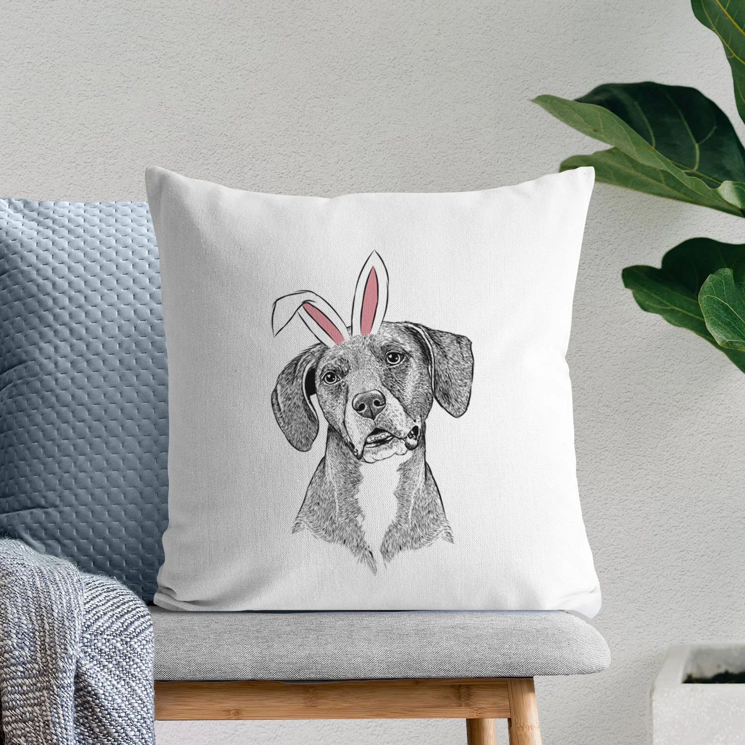 Zeena the Plott Hound Mix - Throw Pillow Cover - Image 11