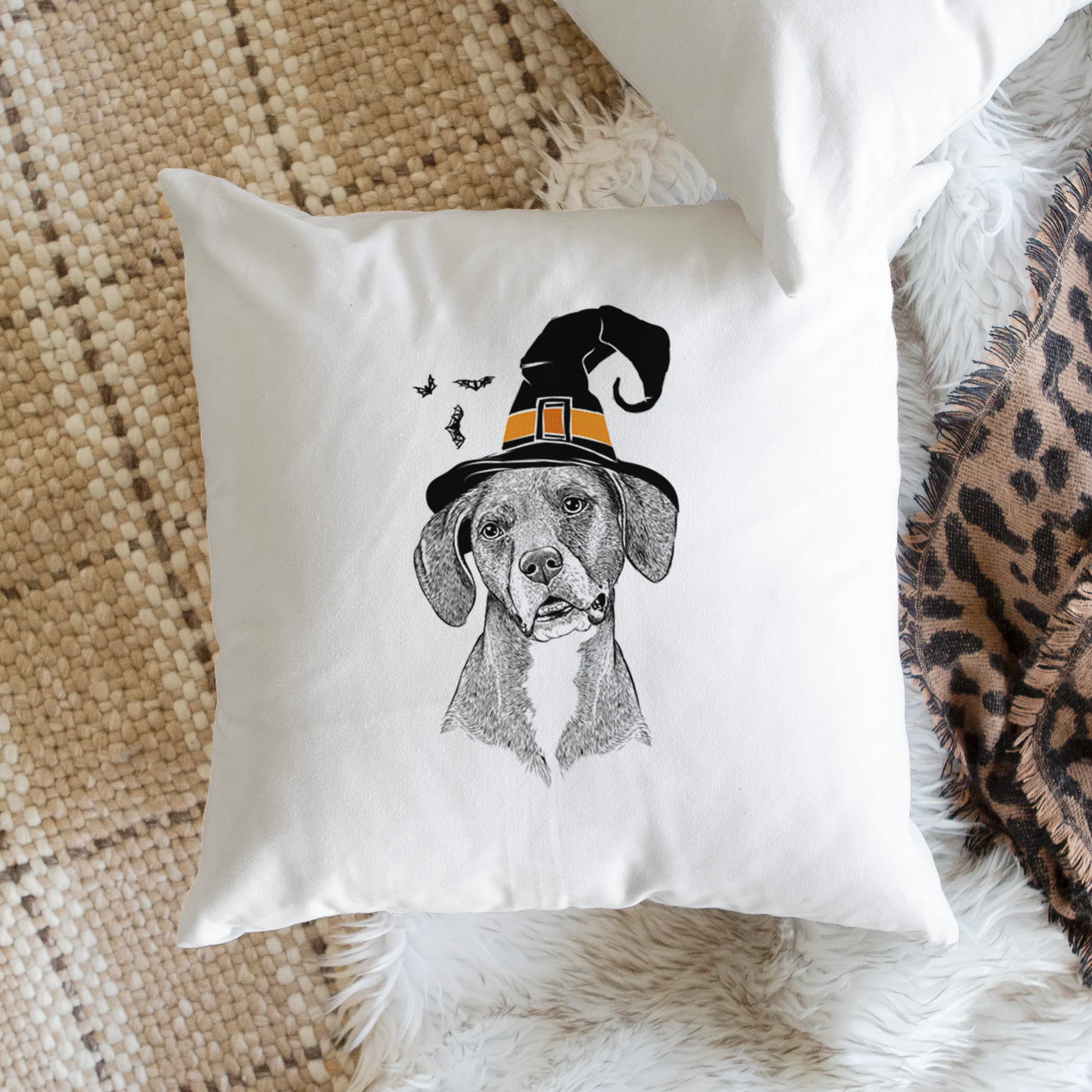 Zeena the Plott Hound Mix - Throw Pillow Cover - Image 2