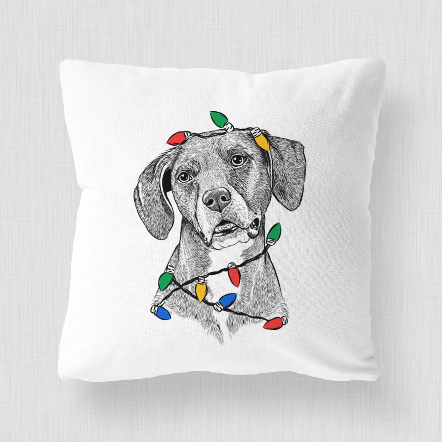 Zeena the Plott Hound Mix - Throw Pillow Cover - Image 4