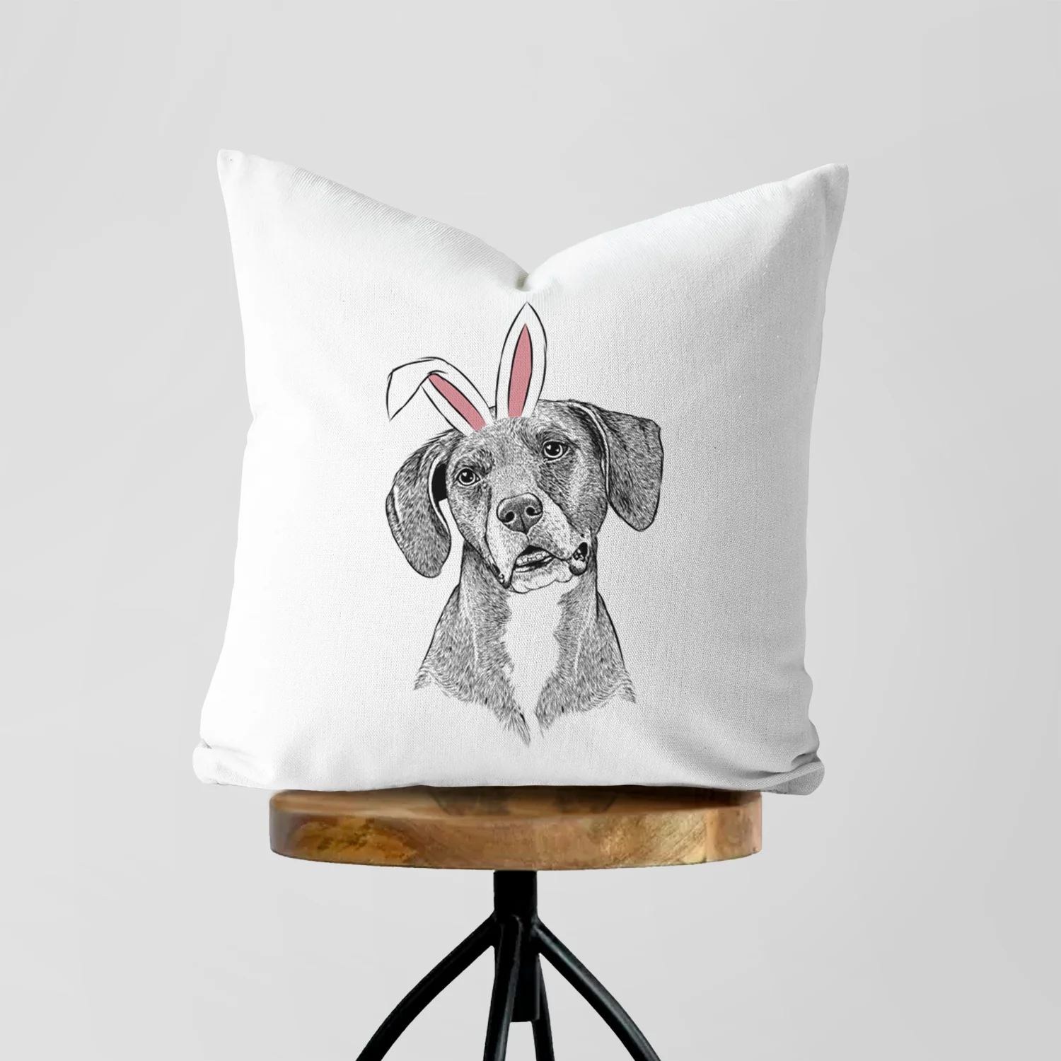 Zeena the Plott Hound Mix - Throw Pillow Cover - Image 5
