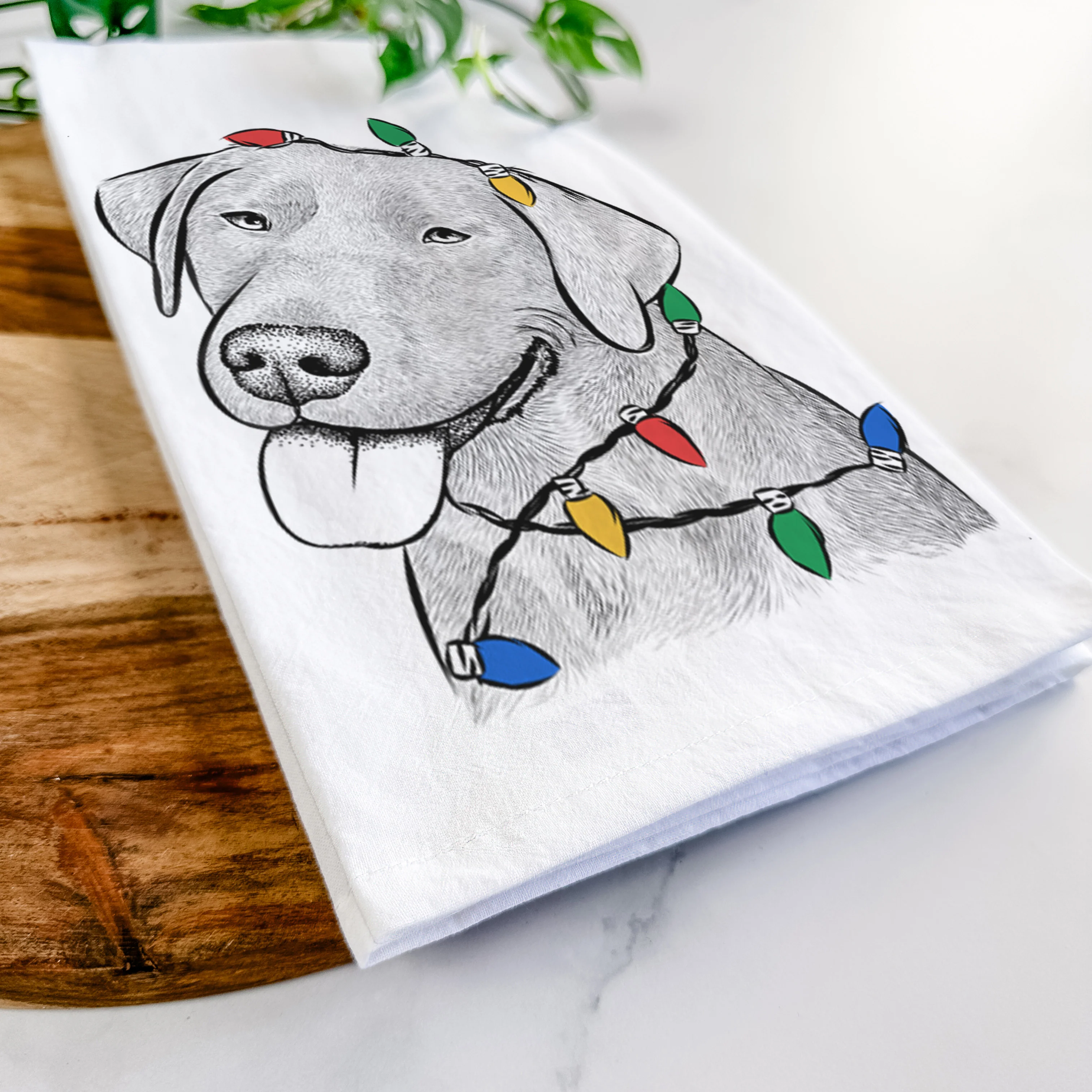 Zeppelin the Black Labrador Tea Towel - Image 10