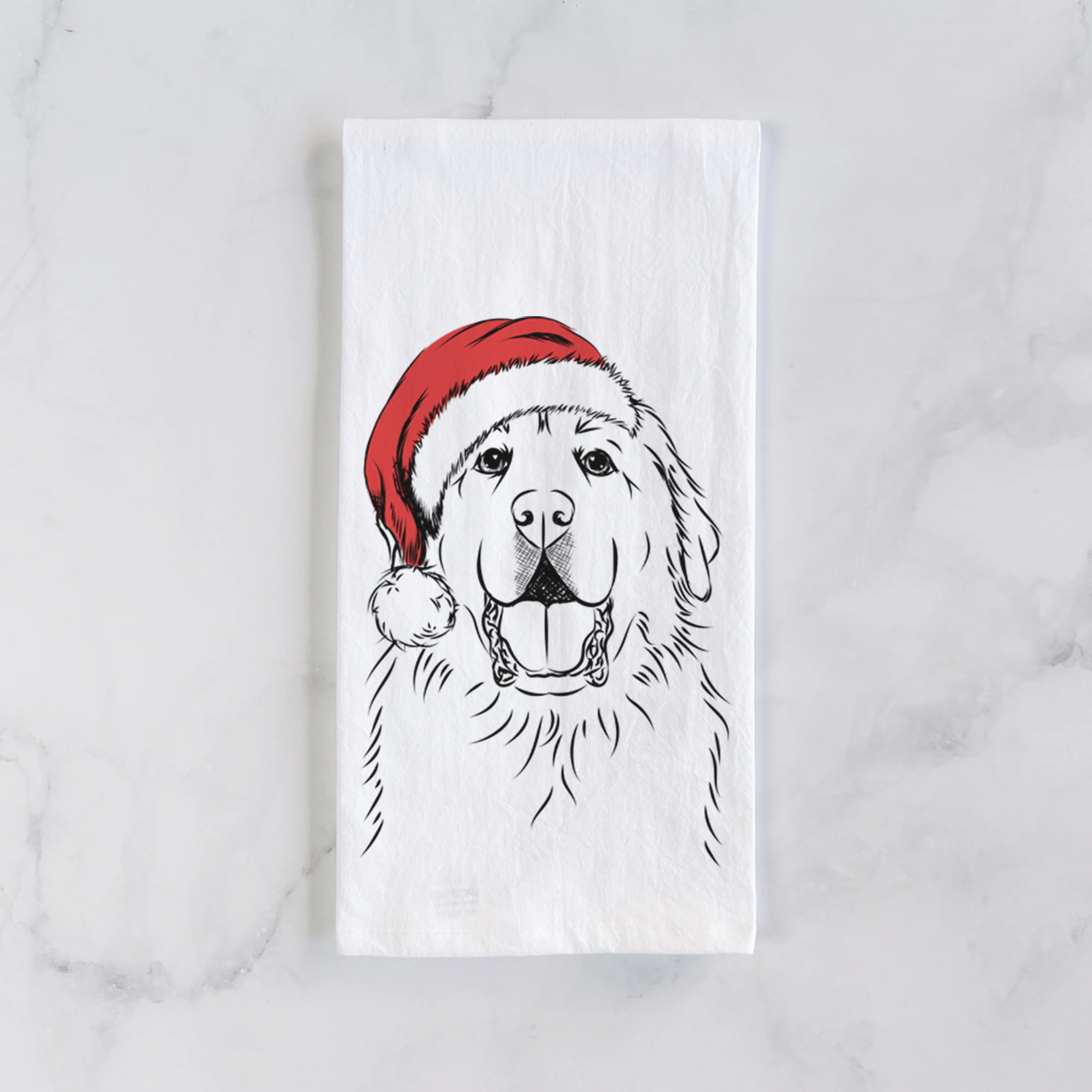 Zeus the Great Pyrenees Tea Towel - Image 2