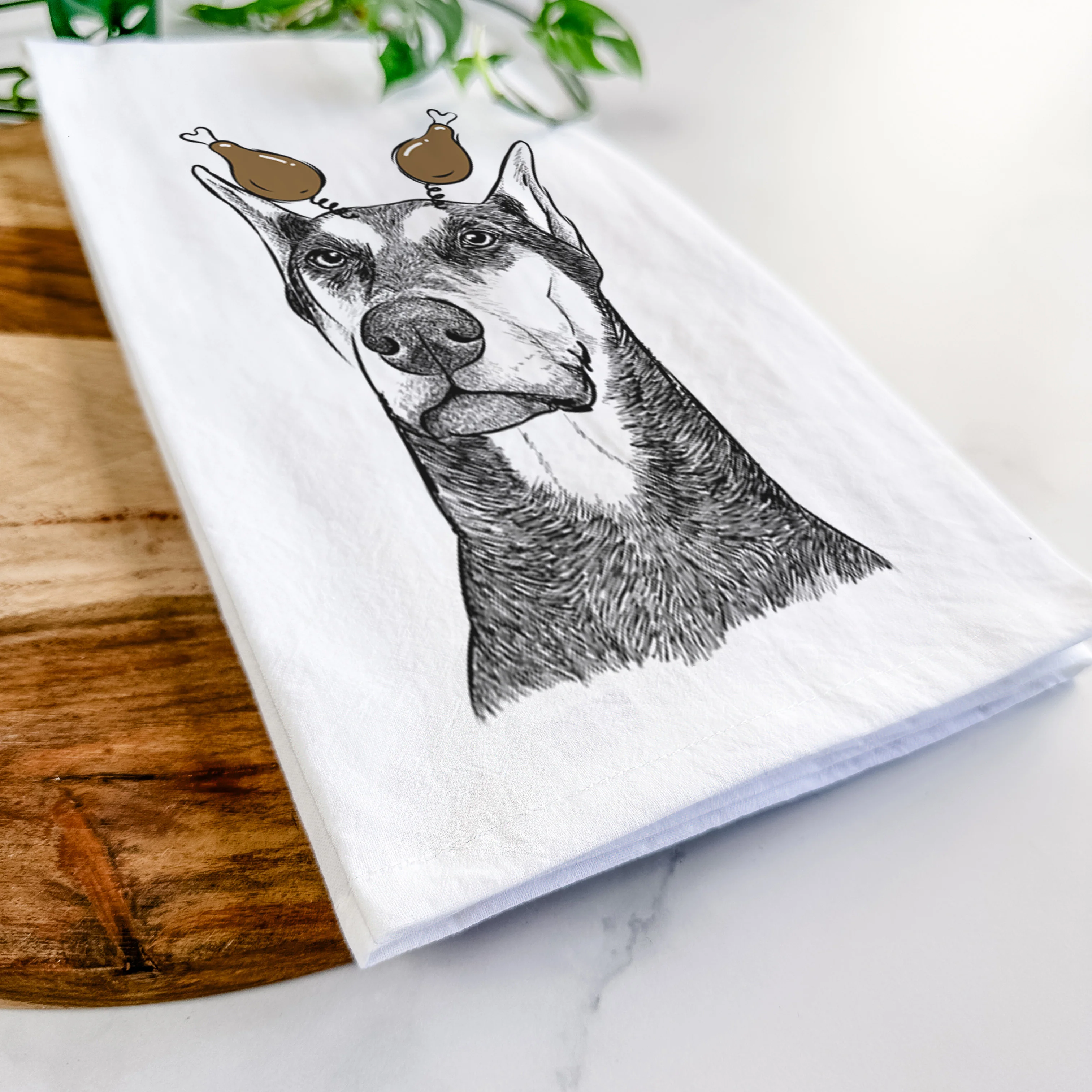 Zeus the Doberman Pinscher Tea Towel - Image 11