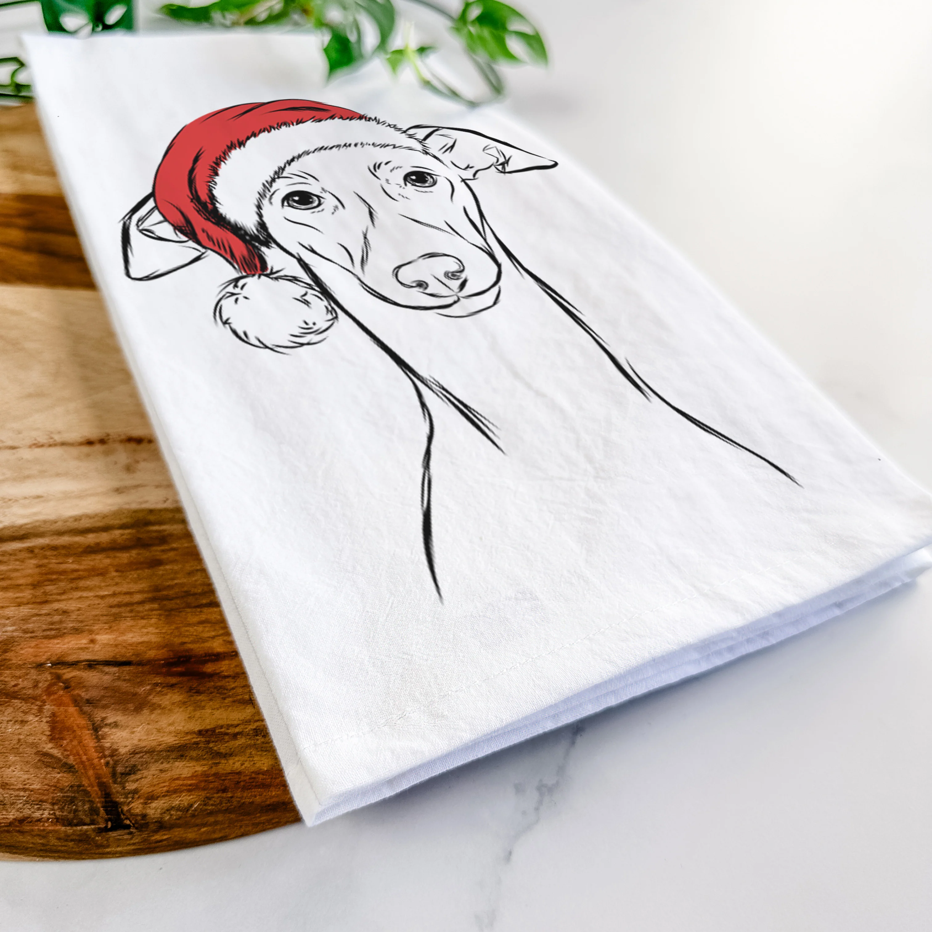 Ziggie the Italian Greyhound Tea Towel - Image 9