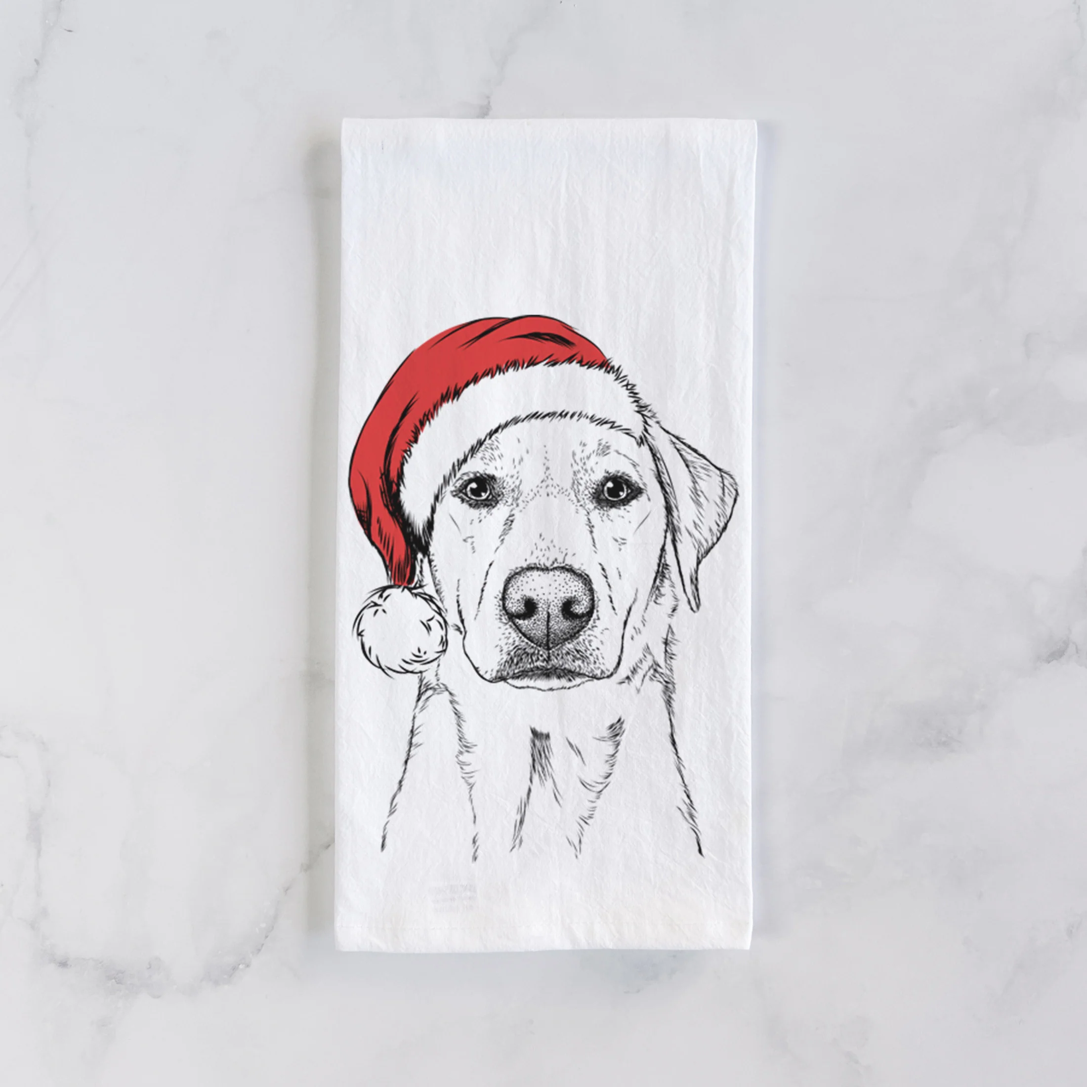 Zoe the Yellow Lab Tea Towel - Image 2