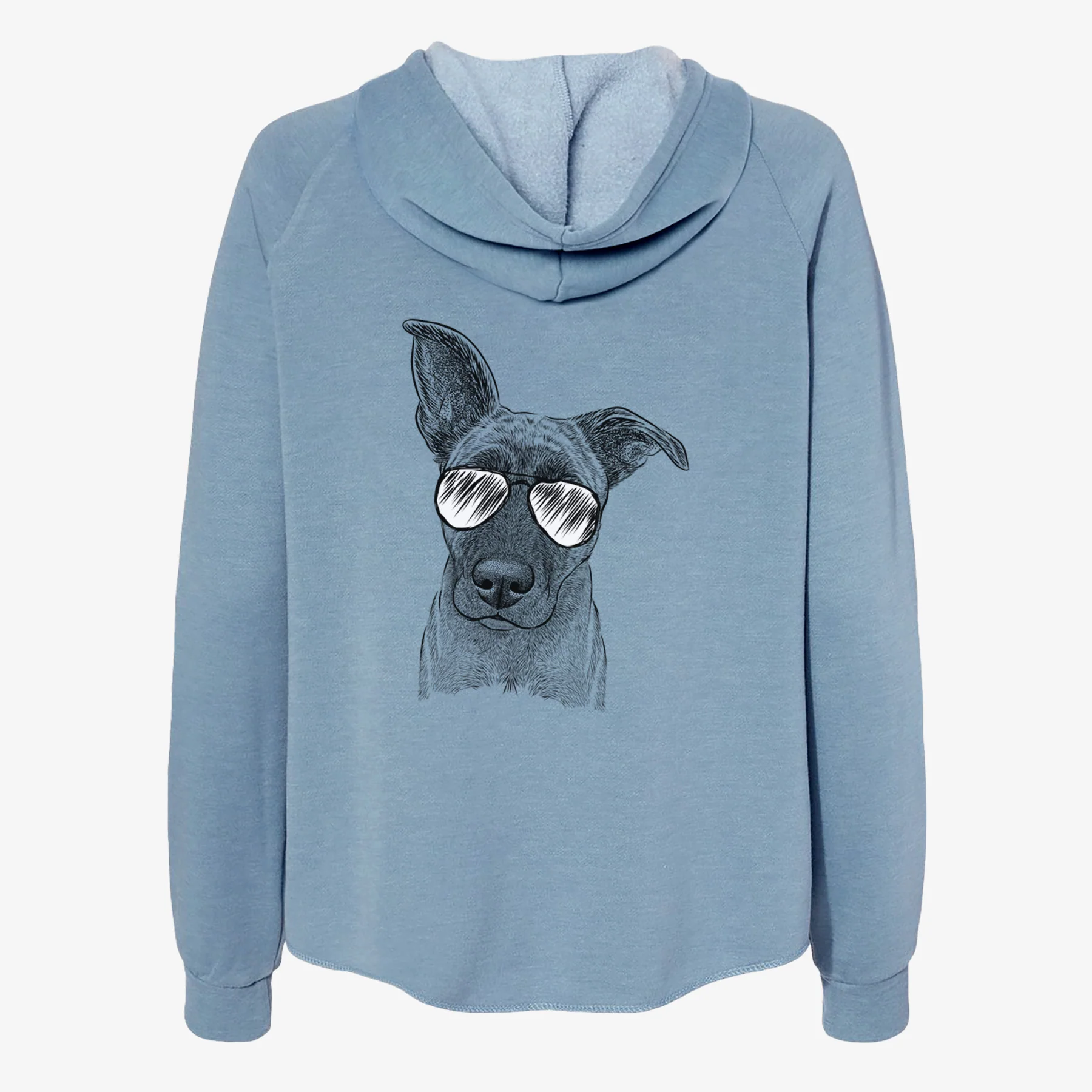 Zoey the Mixed Breed - Women's Cali Wave Zip-Up Sweatshirt - Image 9