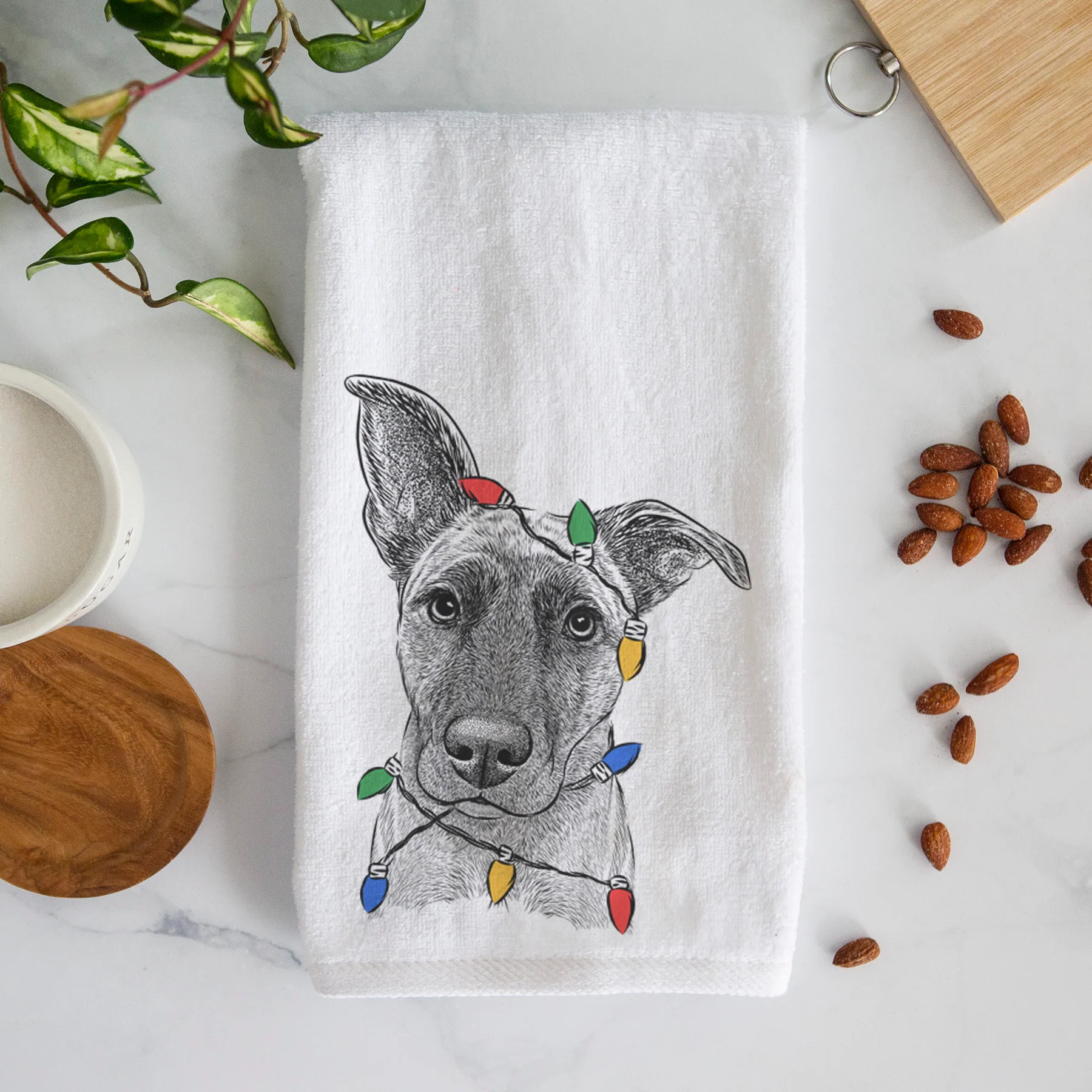 Zoey the Mixed Breed Premium Hand Towel - Image 5
