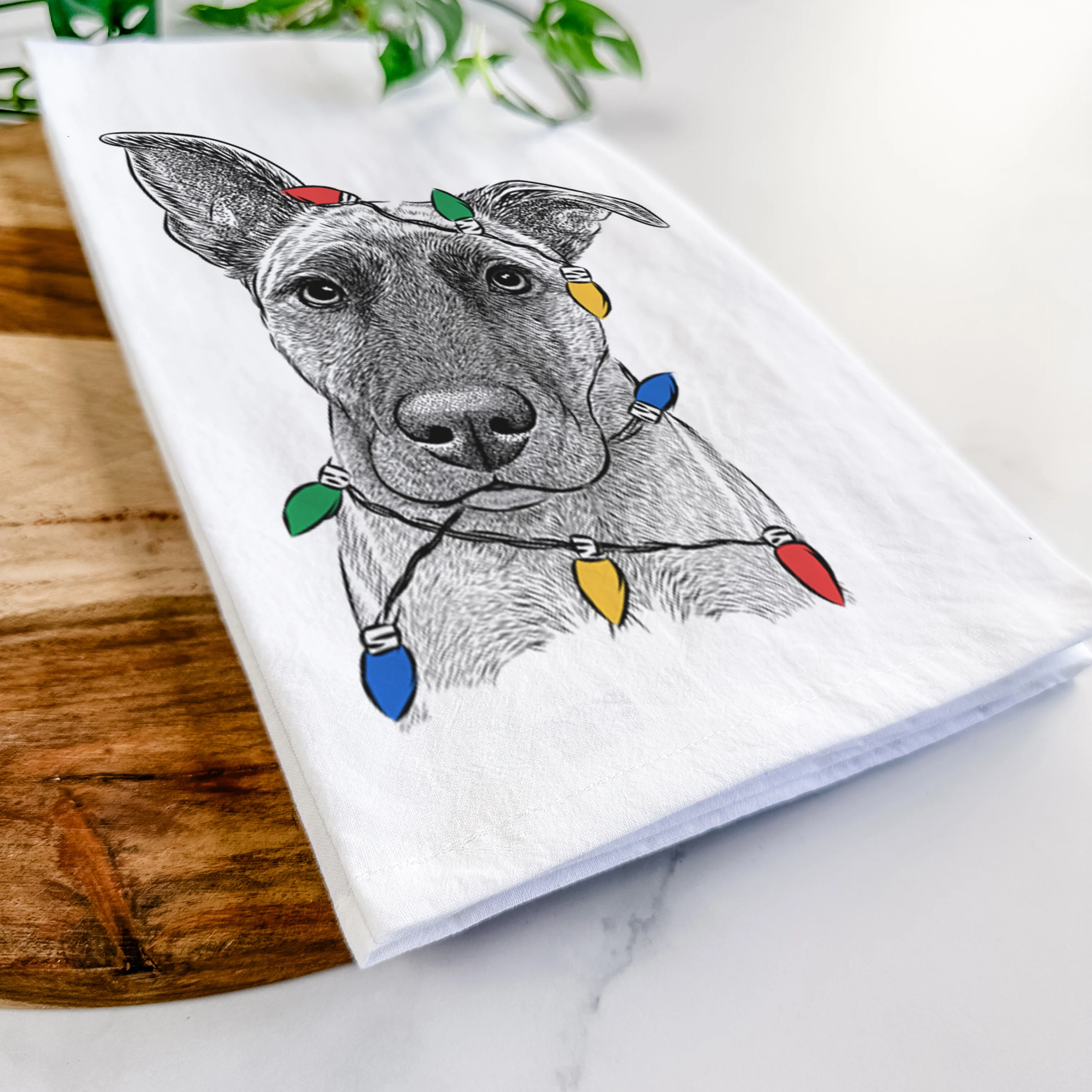 Zoey the Mixed Breed Tea Towel - Image 10