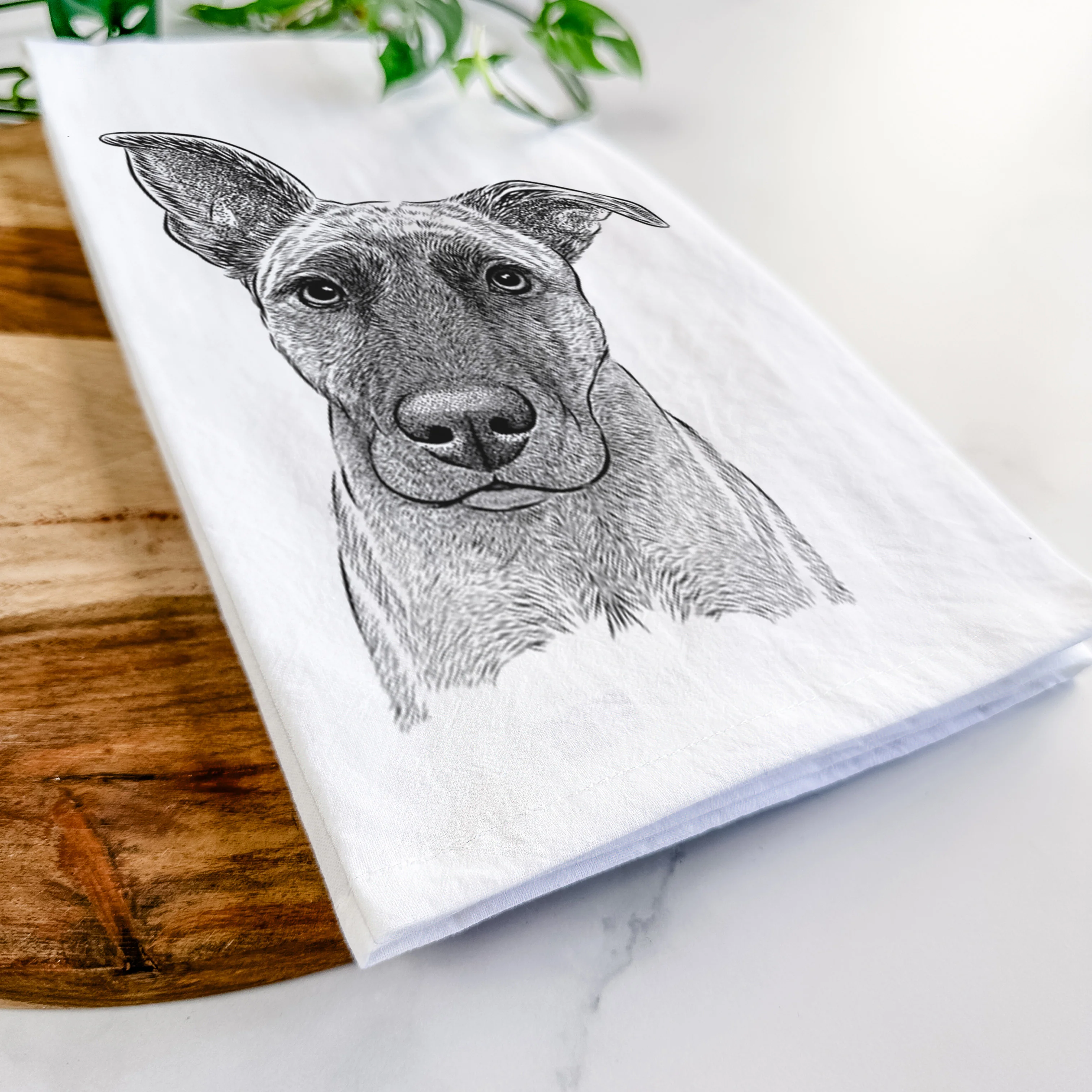 Zoey the Mixed Breed Tea Towel - Image 5