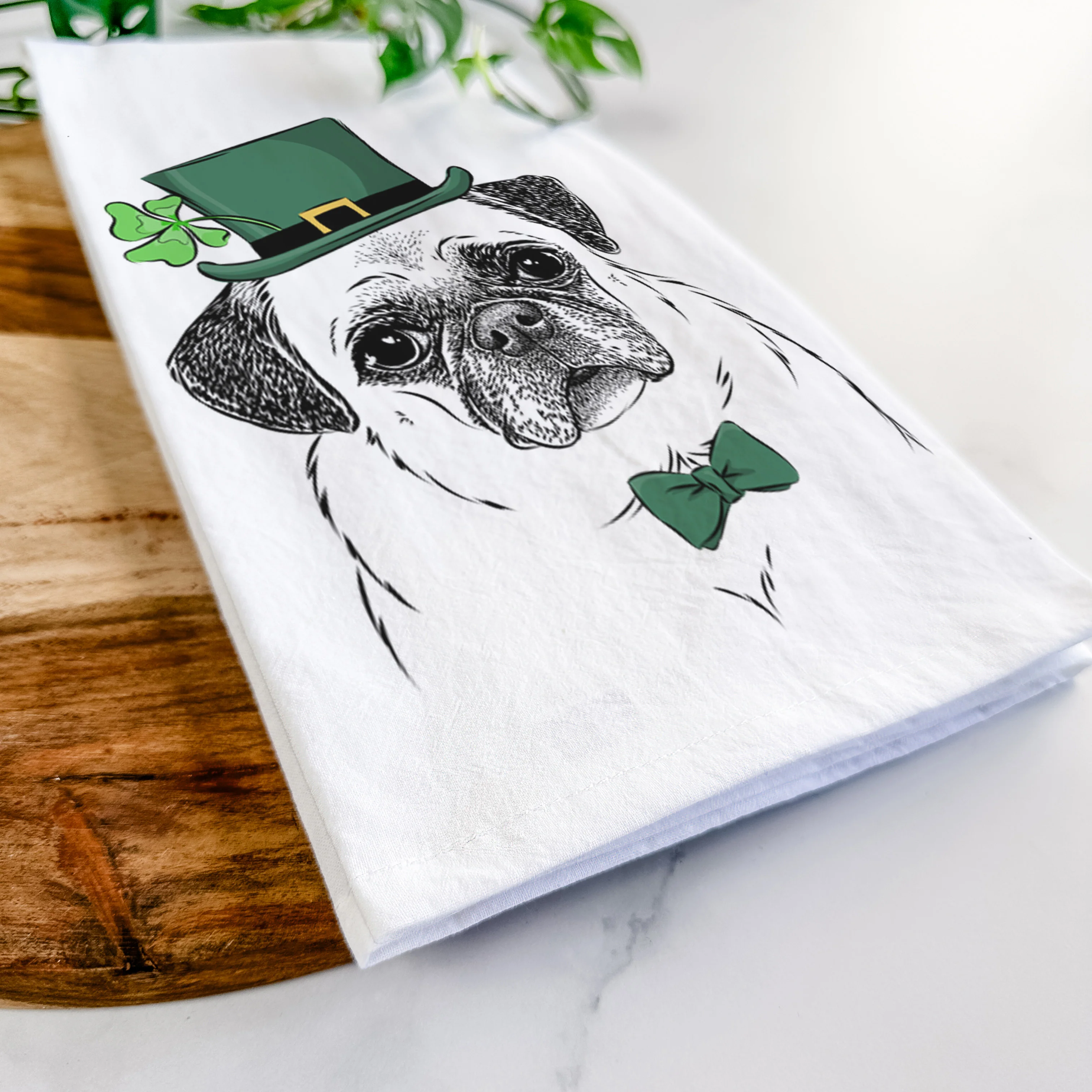 Zoey the Pug Tea Towel - Image 13