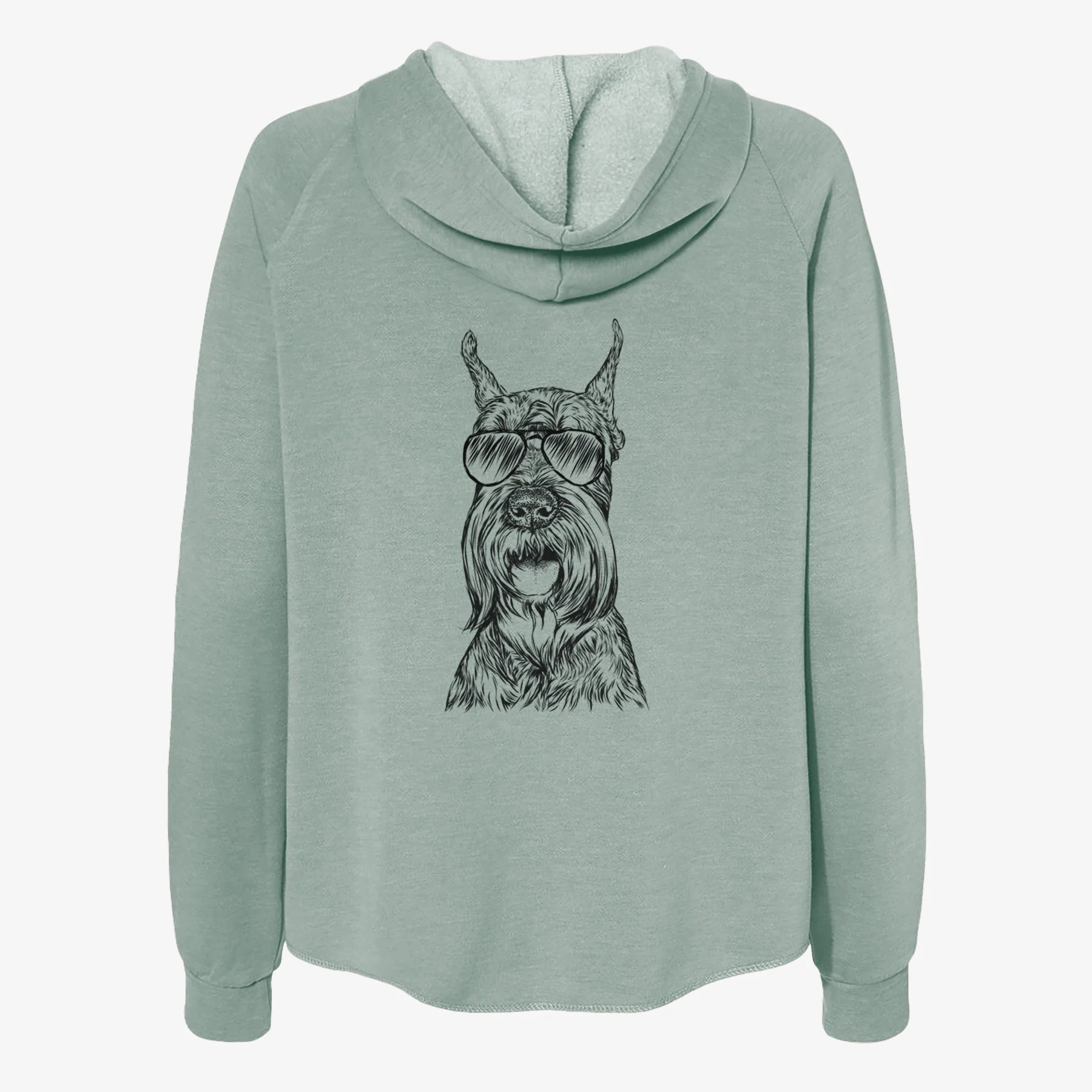 Zuri the Giant Schnauzer - Women's Cali Wave Zip-Up Sweatshirt - Image 7