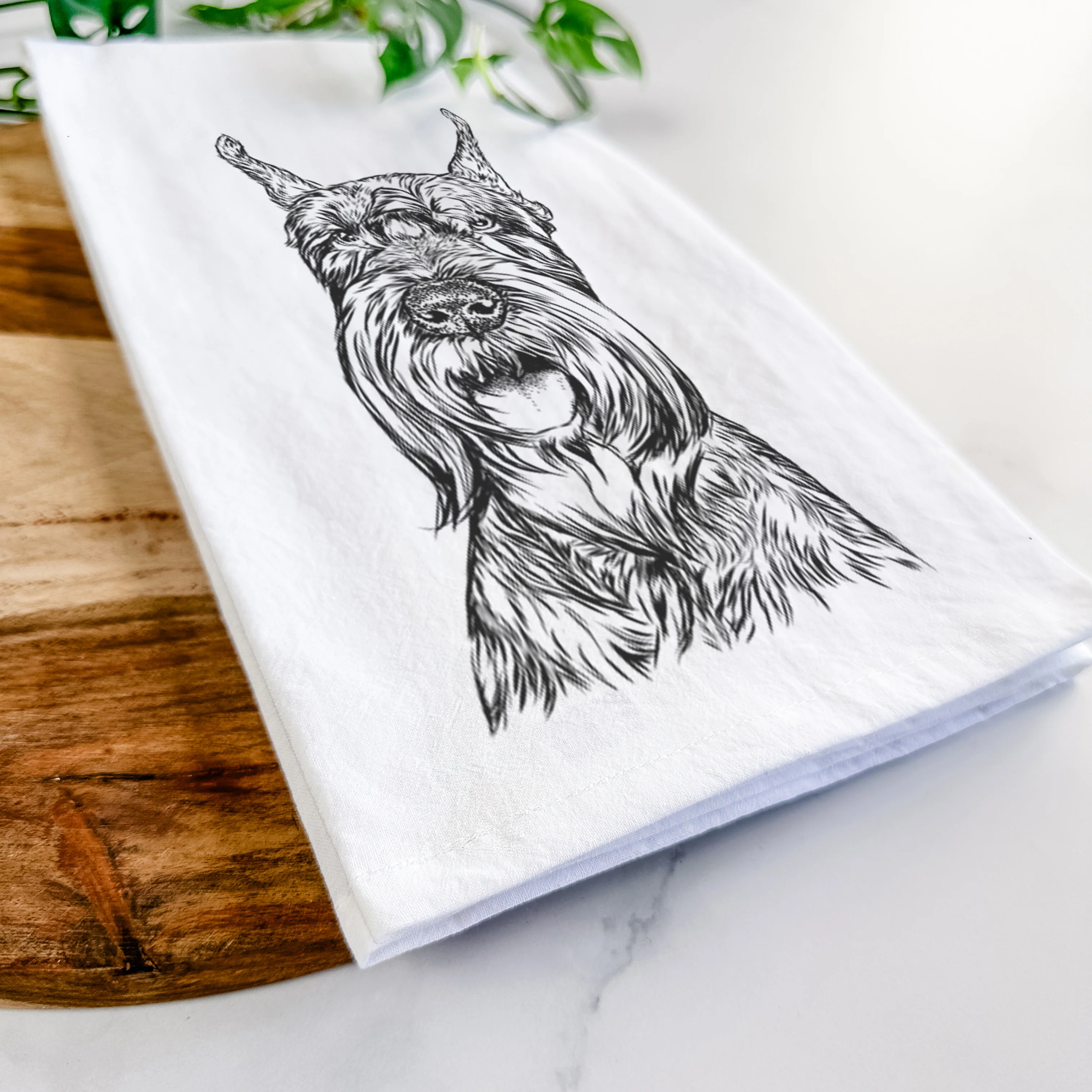 Zuri the Giant Schnauzer Tea Towel - Image 5