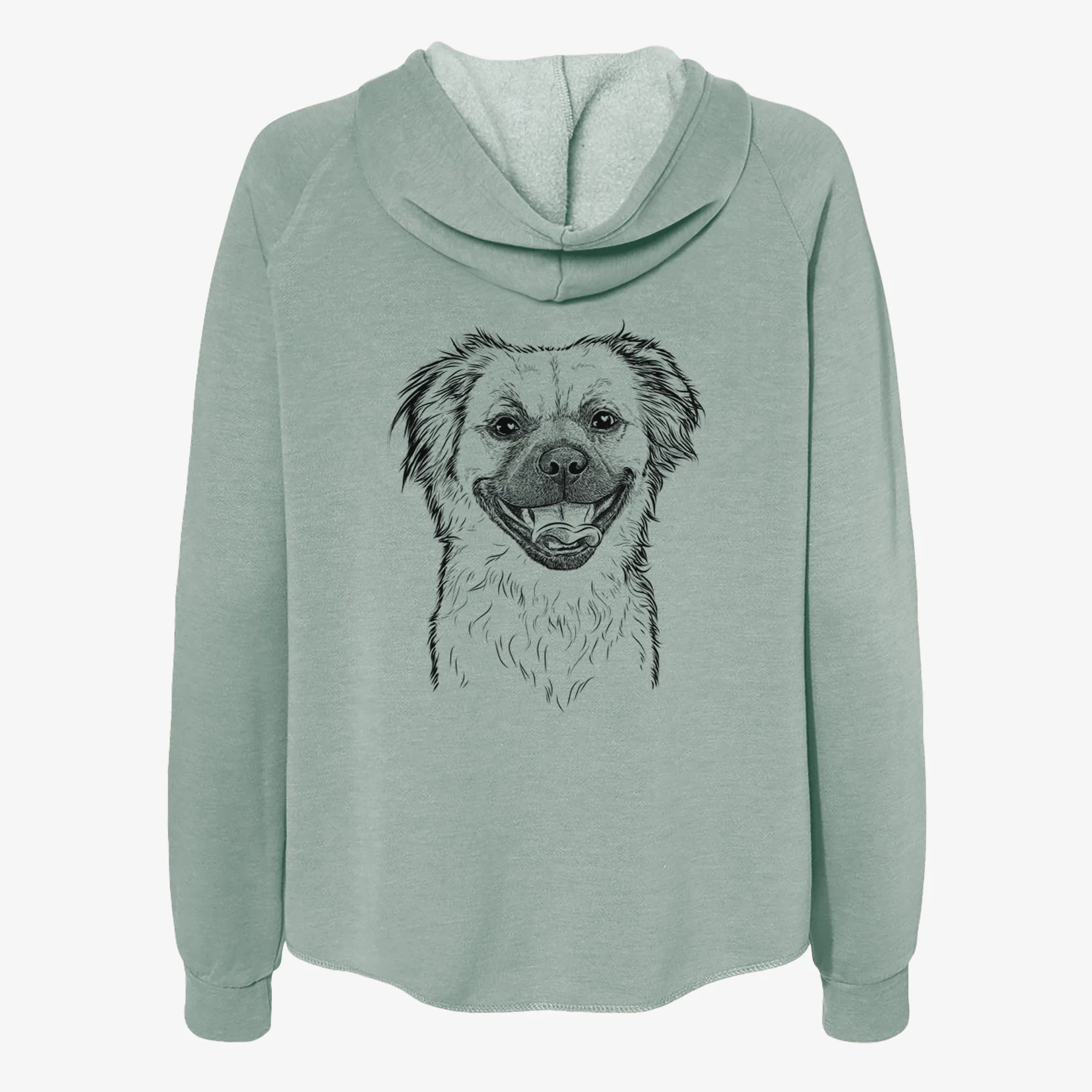 Zuri the Spaniel Mix - Women's Cali Wave Zip-Up Sweatshirt - Image 4