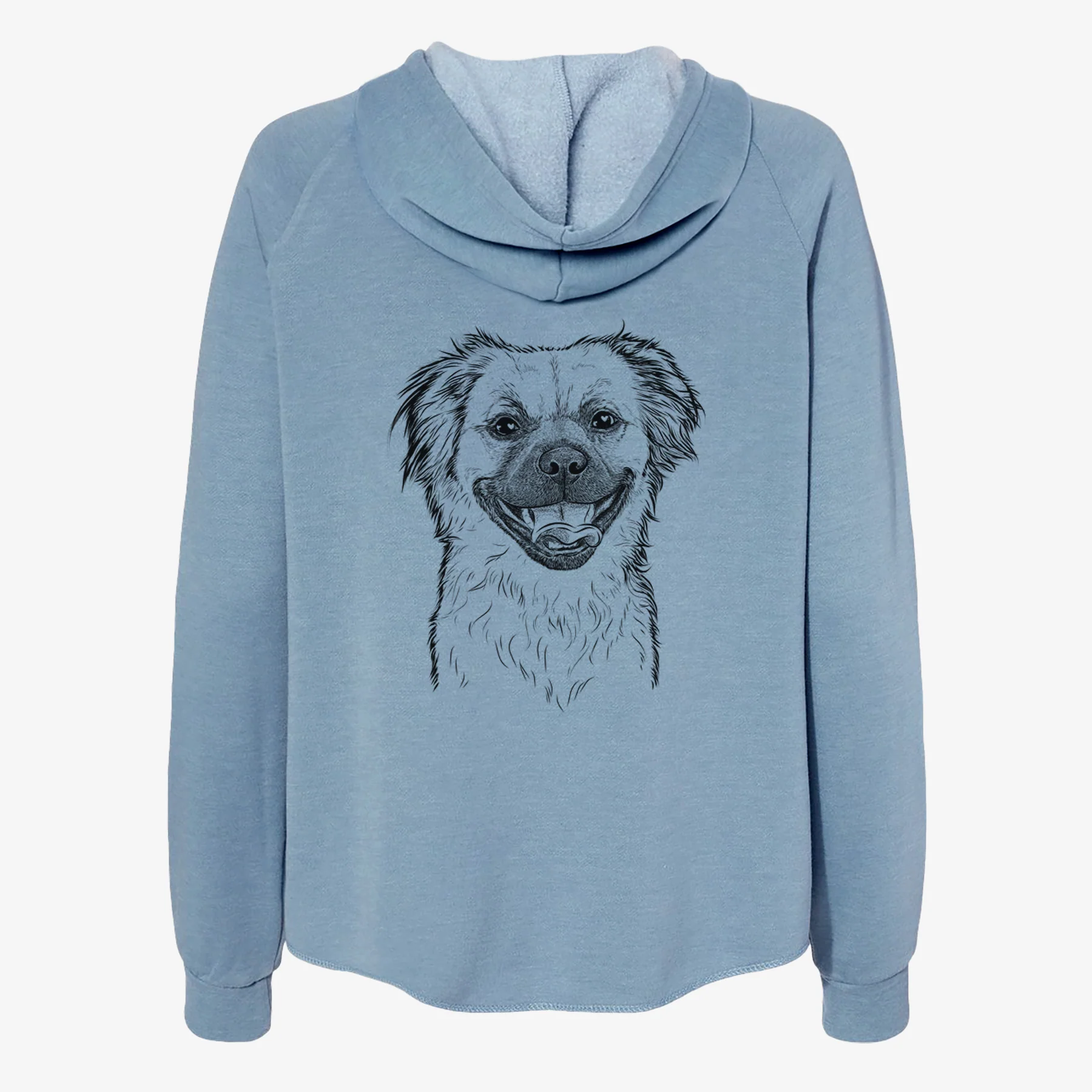 Zuri the Spaniel Mix - Women's Cali Wave Zip-Up Sweatshirt - Image 6