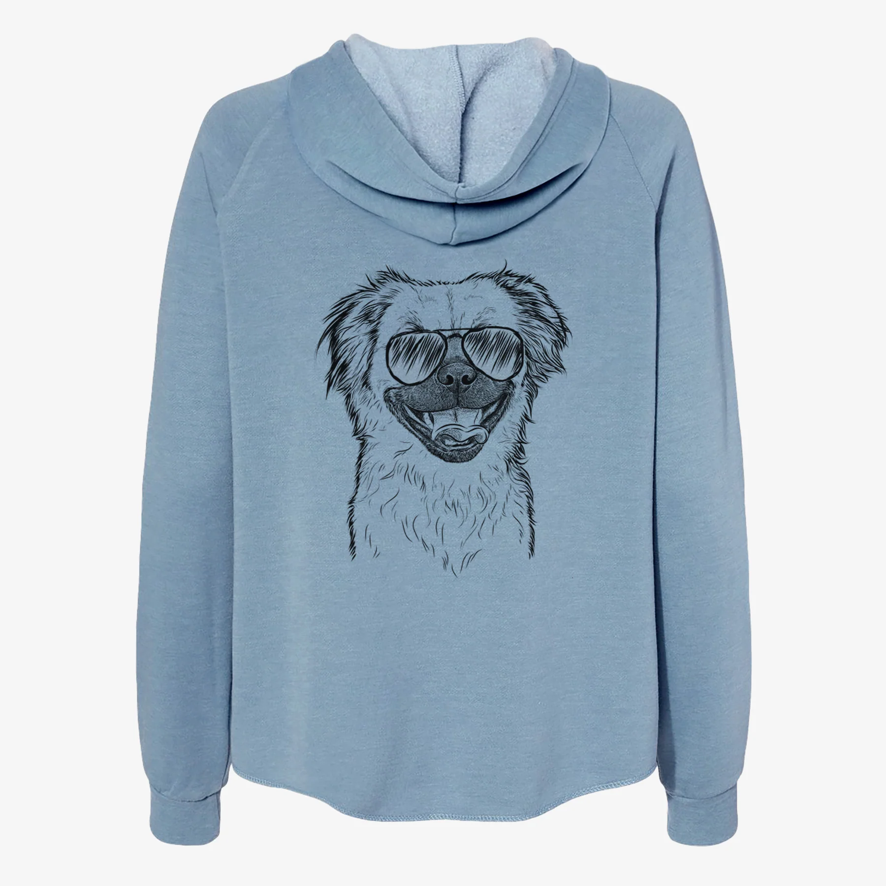 Zuri the Spaniel Mix - Women's Cali Wave Zip-Up Sweatshirt - Image 9